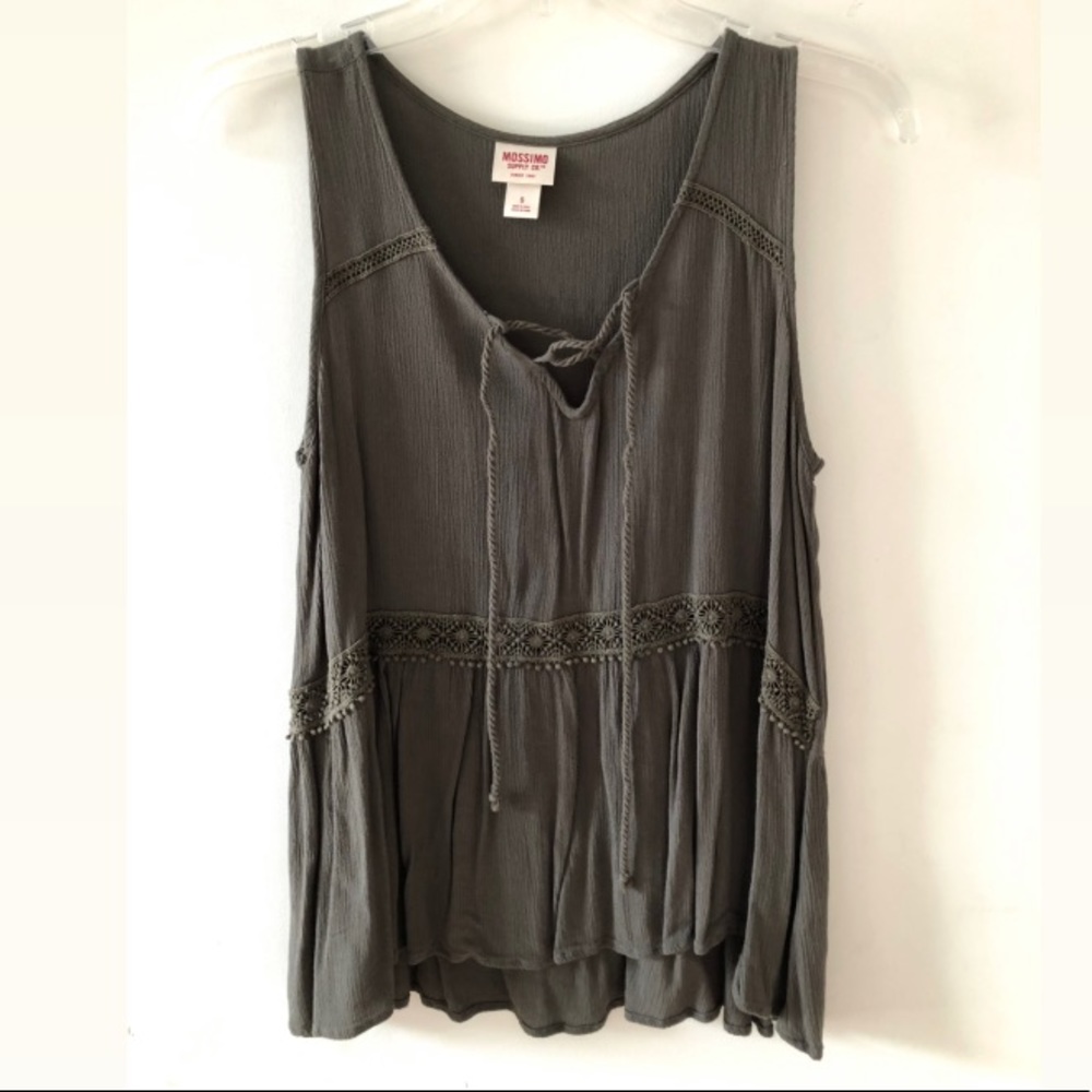 Flowy Army Green Tank